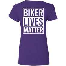 Load image into Gallery viewer, Bikers Lives Matter V-Neck Women's Tees