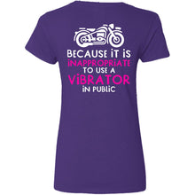 Load image into Gallery viewer, "Because It's Inappropriate To..." V-Neck Tees
