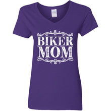 Load image into Gallery viewer, I'm a "BIKER MOM" V-Neck Tee