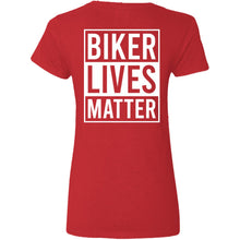 Load image into Gallery viewer, Bikers Lives Matter V-Neck Women's Tees