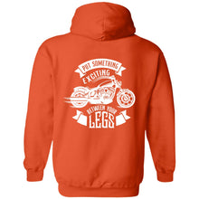 Load image into Gallery viewer, "Put Something Exciting Between Your Legs" Hoodie - Design on BACK