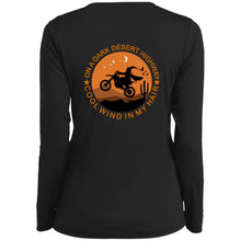 Load image into Gallery viewer, Dark Desert Highway Biker Witch Ladies Ladies’ Long Sleeve V-Neck Tee
