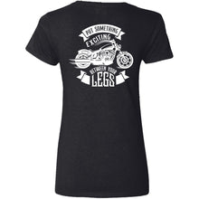 Load image into Gallery viewer, "Put Something Exciting Between Your Legs" V-Neck Tee - 2 Sided