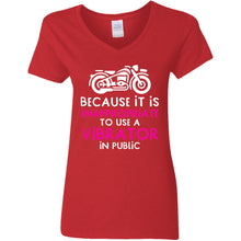 Load image into Gallery viewer, G500VL Ladies' 5.3 oz. V-Neck T-Shirt