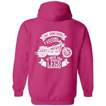 Load image into Gallery viewer, "Put Something Exciting Between Your Legs" Hoodie - Design on BACK