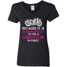 Load image into Gallery viewer, G500VL Ladies' 5.3 oz. V-Neck T-Shirt