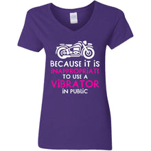 Load image into Gallery viewer, G500VL Ladies' 5.3 oz. V-Neck T-Shirt