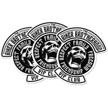 Load image into Gallery viewer, Biker Brotherhood VIP Club High Quality Vinyl Decals