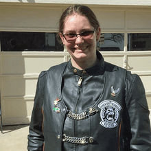 Load image into Gallery viewer, Biker Brotherhood VIP Club Member Patch on a jacket