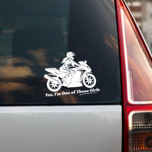 Load image into Gallery viewer, "Yes, I'm One of Those Girls" - Sport Bike Window Stickers