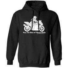 Load image into Gallery viewer, "Yes, I'm One of Those Girls" - Sportbike Hoodie