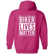 Load image into Gallery viewer, Biker Sisterhood VIP Club Biker Lives Matter Hoodie (2 Logo Front &amp; Back)