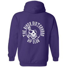 Load image into Gallery viewer, Biker Sisterhood VIP Club Member Hoodie (Logos Front &amp; Back)
