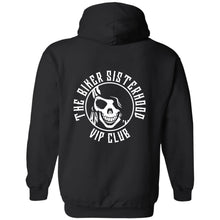 Load image into Gallery viewer, Biker Sisterhood VIP Club Member Hoodie (Logos Front &amp; Back)