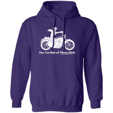 Load image into Gallery viewer, "Yes, I'm One of Those Girls" Biker Girl Hoodie
