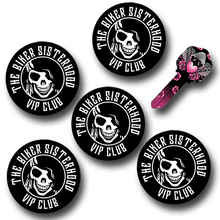 Load image into Gallery viewer, Biker Sisterhood VIP Club Mini Helmet Decals