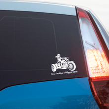 Load image into Gallery viewer, "Yes, I'm One of Those Girls"  Trike Window Sticker